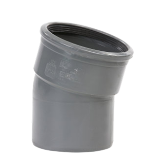 Pipelife pvc bocht m/s 160 15° sn4 gr
