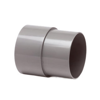 Dyka PVC HWA mof 80mm, grijs, mof/verjongd spie