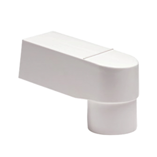 Dyka PVC HWA stadsuitloop 60x100, Ø70-80 buis, wit
