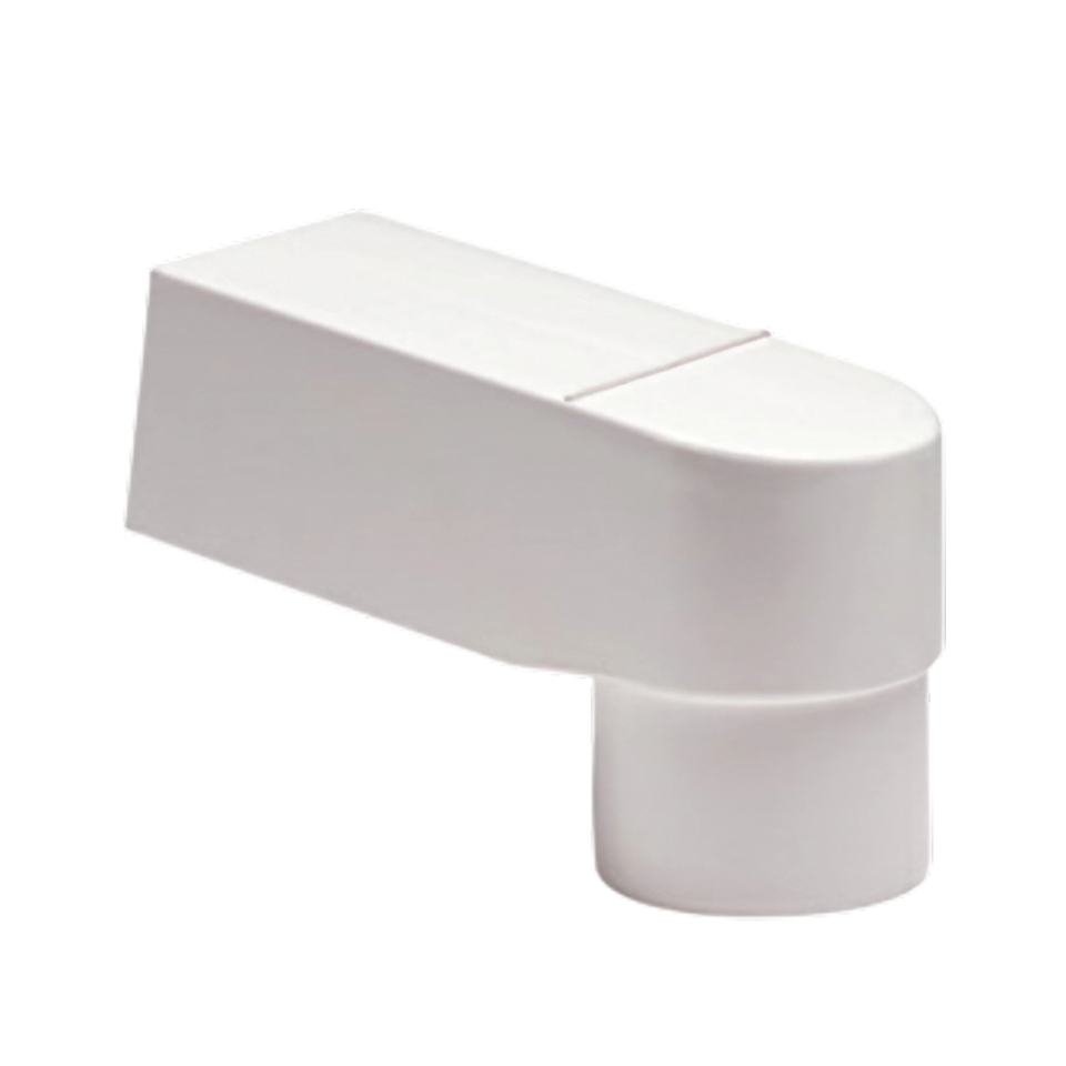 Dyka PVC HWA stadsuitloop 60x100, Ø70-80 buis, wit