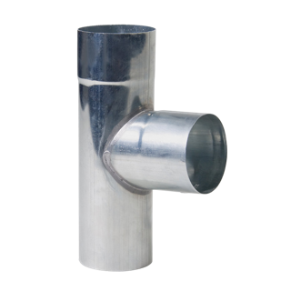 Zink hwa T-stuk 80mm, 87° mof x spie