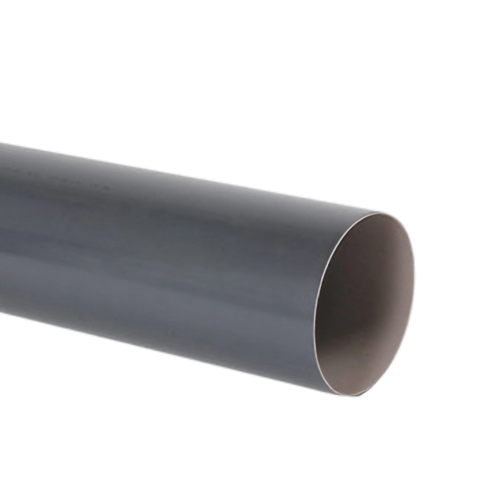 NICOLL Techtan PVC-Ti HWA buis 80mm L= 4m antraciet