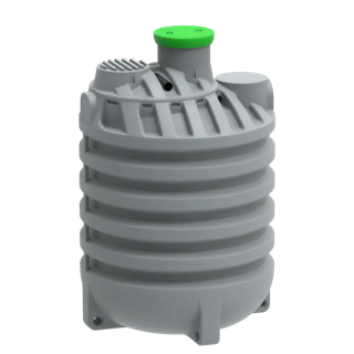 MW Regenwatertank verticaal, 10.000 L, Ø2300 x 3500 mm