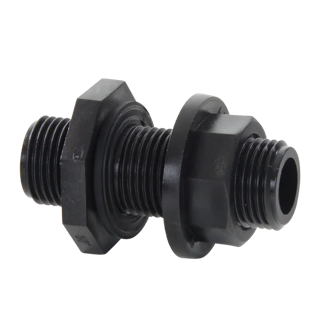 Tankdoorvoer 2", PP, 2x bu.dr.