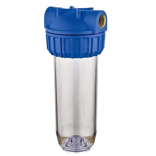 3-del filter 10" - 1" aansl. Incl beugel en sleutel