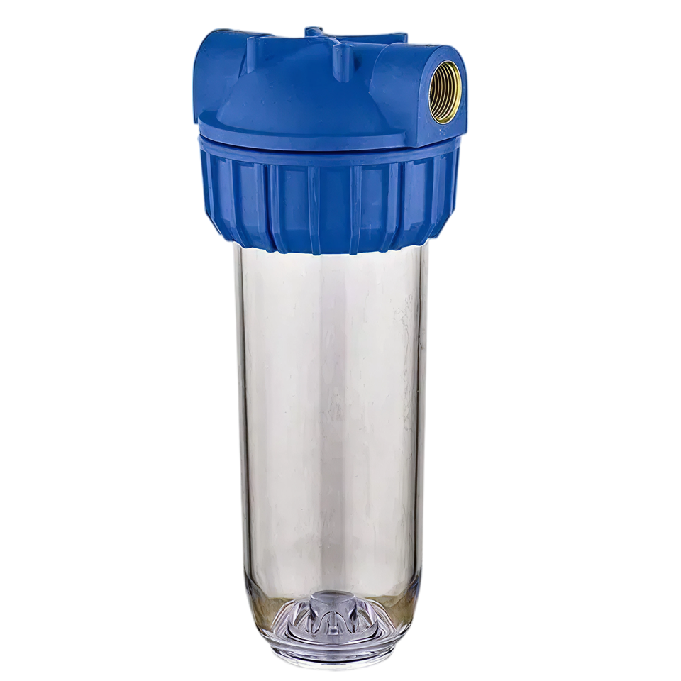 3-del filter 10" - 1" aansl. Incl beugel en sleutel