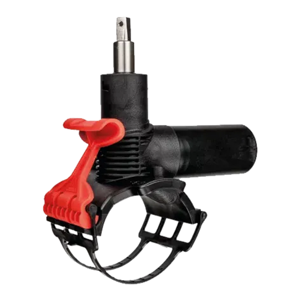 DAV drukaanboorventiel PE100 SDR11 160x50 L=208 Red Snap