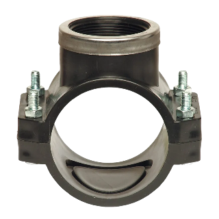 Unidelta PP Aanboorzadel PN 10, 160 x 3/4''