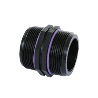 Self-Seal PP dubbele nippel 1 1/2"
