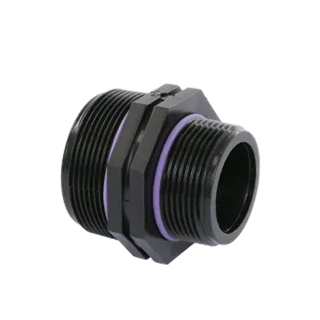 Self-Seal PP dubbele verloopnippel 1 1/2" x 2"