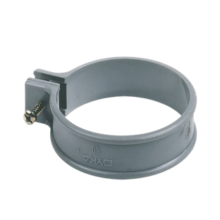 PVC beugel 125mm, grijs