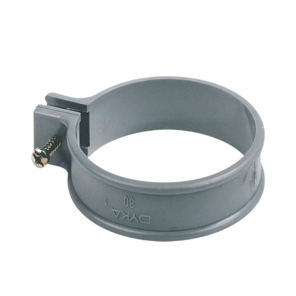 PVC beugel 125mm, grijs
