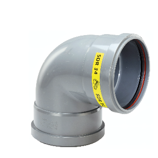 PVC Bocht 90° 400 SN4 M/M