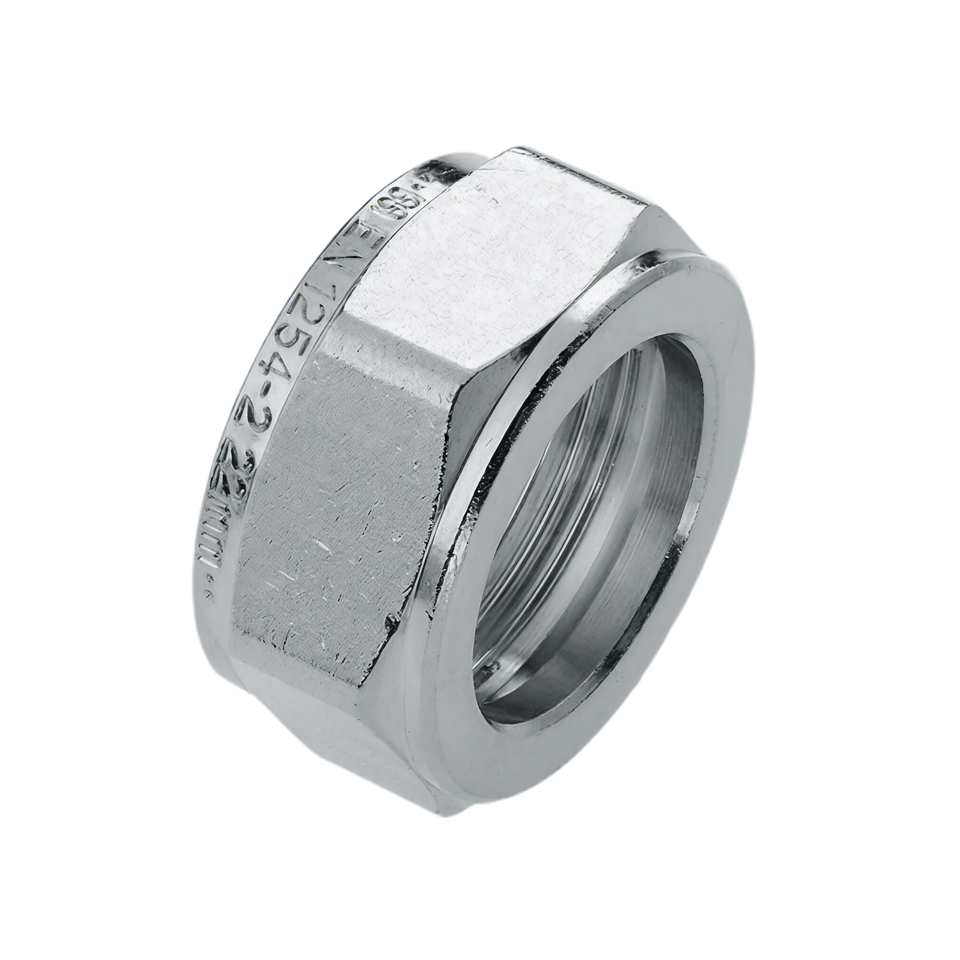 BONFIX 83706 Knelmoer 12 mm vernikkeld