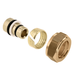 BONFIX 23905 Knel Verloopset ø14x2,0 Alu-pers x 15 mm