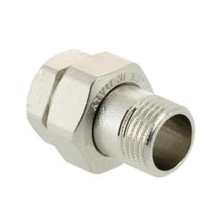 BONFIX 70261 3-del. rechte koppeling 3/8 bi x 3/8 bu nikkel.