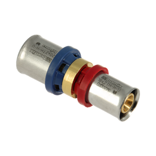 BONFIX Alu-pers 2000470 Rechte verloopkoppeling 32 x 26 mm