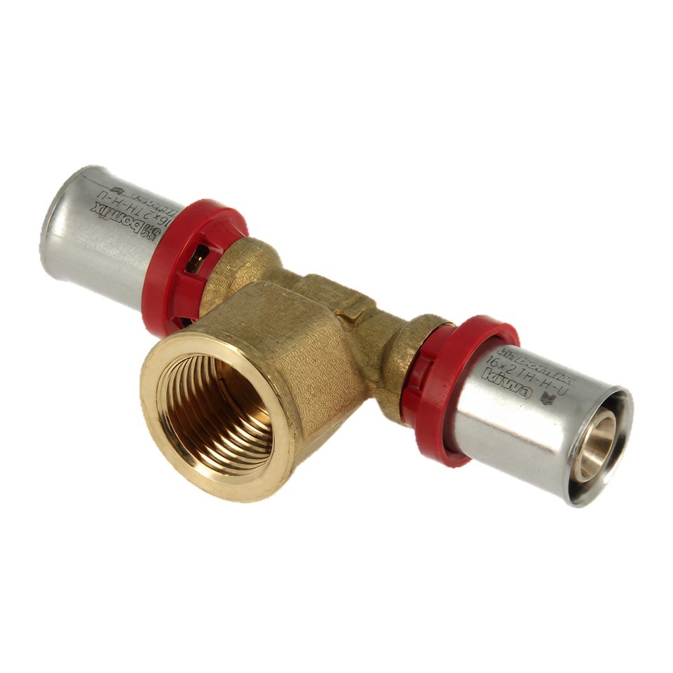 BONFIX Alu-pers 2000715 T-stuk 20 x 1/2" binnendraad x 20 mm