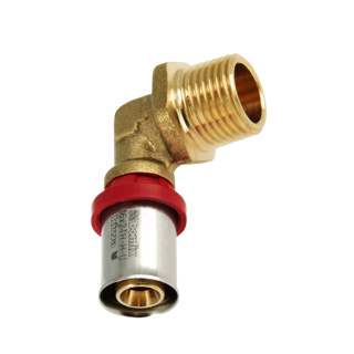 BONFIX Alu-pers 2001040 Knie 1" buitendraad x 32 mm