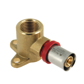 BONFIX Alu-pers 2001205 Muurplaat ½" bi x 16 mm H=47 mm