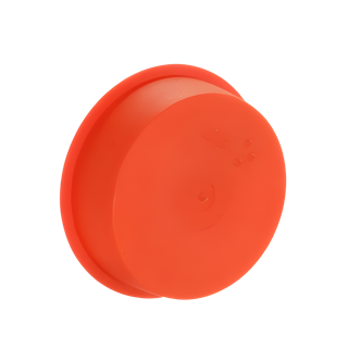 PE speciedeksel 75mm, rood