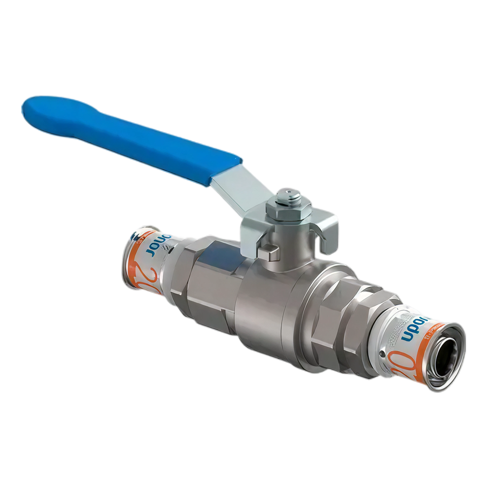 Uponor S-Press kogelkraan met hendel 20mm