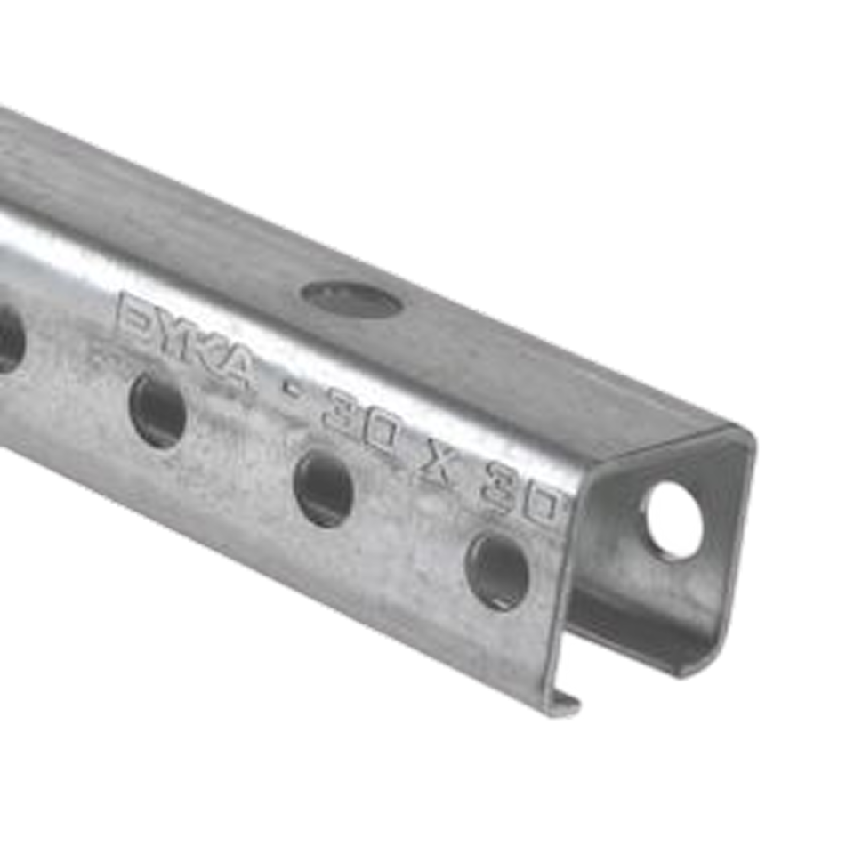 Dyka Vacurain Montage Rail 30x30 L=5m