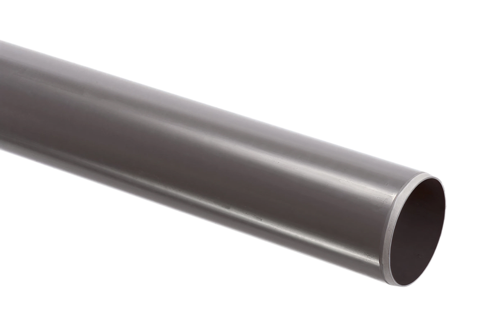 PVC afvoerbuis 40mm, met gladde einden, SN4, L= 4 per mtr
