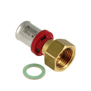 BONFIX Alu-pers 2-del. kopp. losse moer 1 1/4" bi. x 32 mm