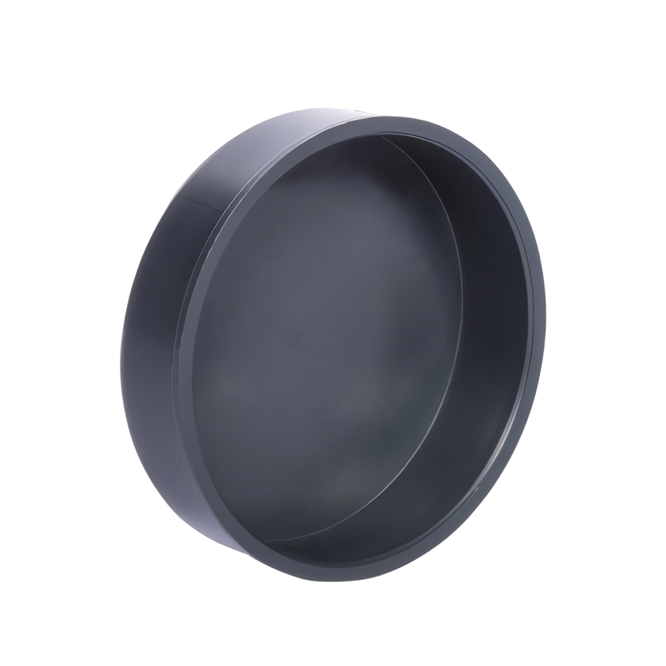 PVC eindkap 40, lijmmof, grijs