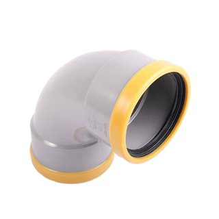 Wavin PVC Bocht 88° GR/GD 200 SN8 M/M