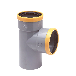 Wavin  PVC T-stuk 88° GR/GD 160 SN8 M/M/S