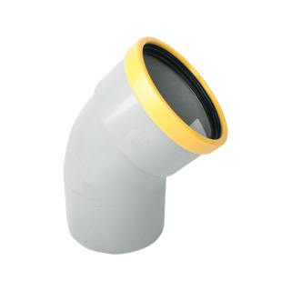 Wavin PVC Bocht 45° GR/GD 315 SN8 0,5D M/S