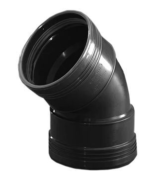 Wavin Wafix PP Bocht 45° ZW 75 M/M