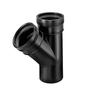 Wavin Wafix PP T-Stuk 45° ZW 75 2M/S