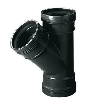 Wavin Wafix PP Verloop T-stuk 45° ZW 50x40 3M